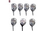 AGXGOLF Boys Magnum XS Series #3, 4, 5, 6, 7, 8 & 9 Hybrid Irons Set, Graphite w/Matching Head Covers; Left Hand